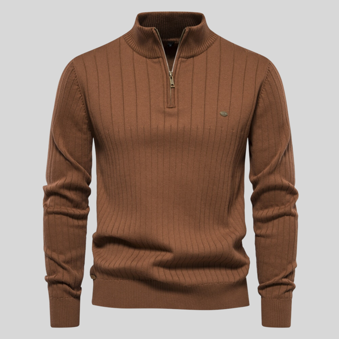 JAYSON™ | Halber Reißverschluss Moderner Pullover mit Stehkragen