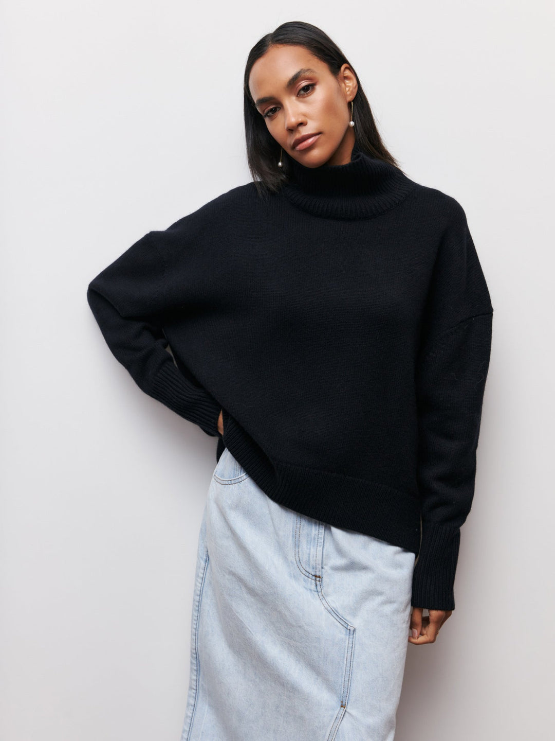 DAHLIA™ | Relaxed Knit Rollkragenpullover