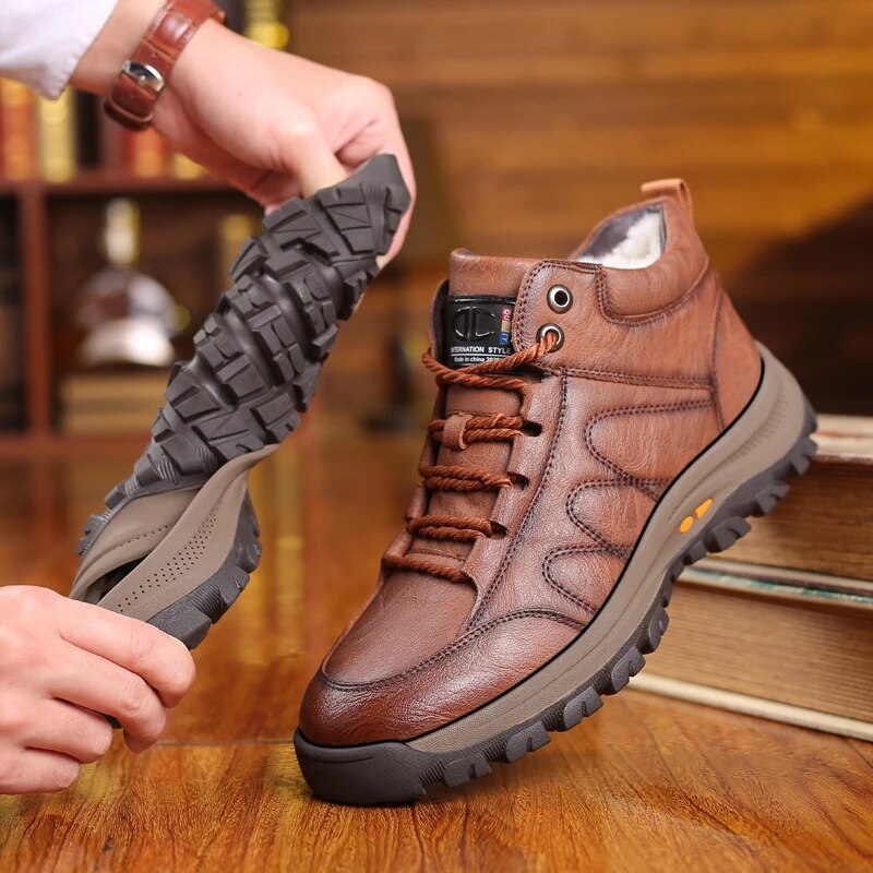 DAVE™ | Herren OrthoFlex Leder Schnürschuhe