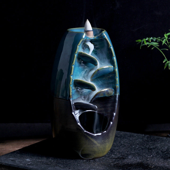 Waterfall incense burner