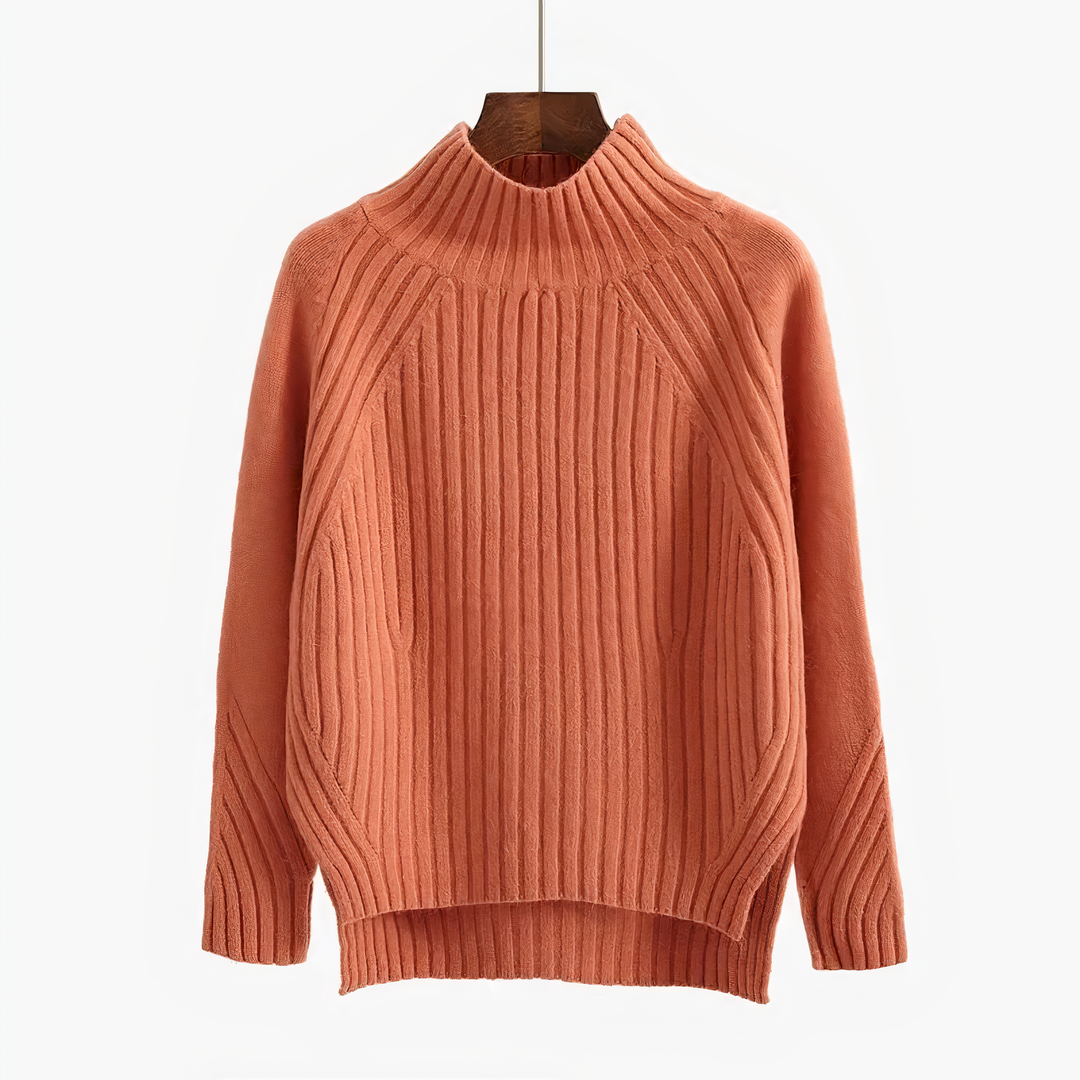 ROWLEY™ | Chic Geteilten Streifen Locker Gestrickter Pullover