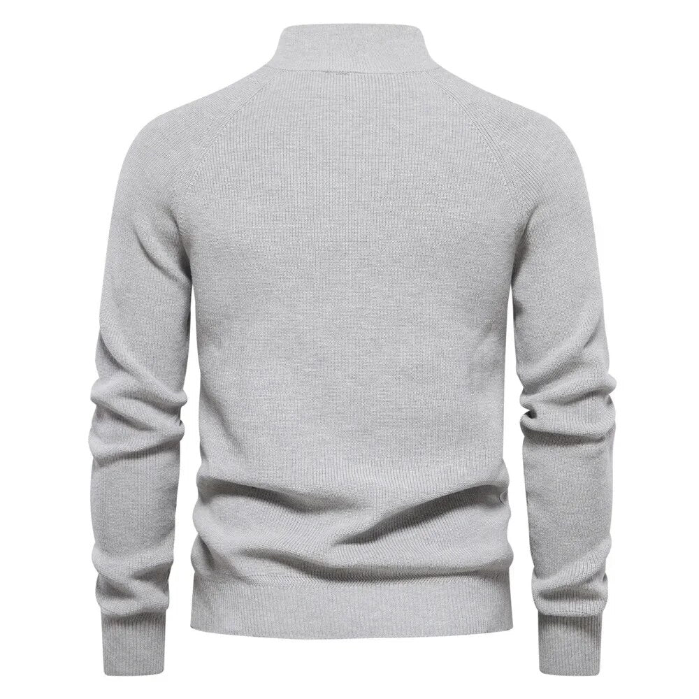 JAYSON™ | Halber Reißverschluss Moderner Pullover mit Stehkragen