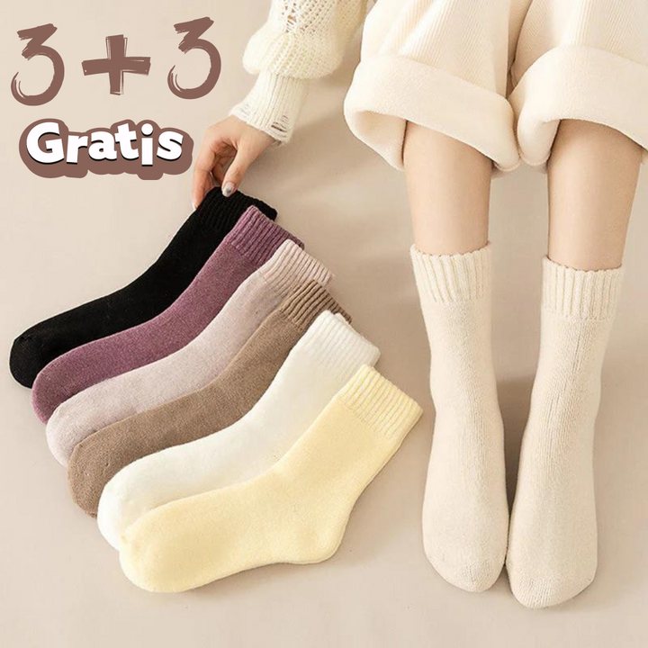 SOFTSOX™️ | Gemütliche Unisex Winter Thermo Fleece Socken (3+3 Gratis)