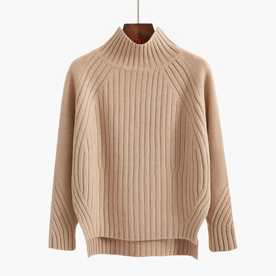 ROWLEY™ | Chic Geteilten Streifen Locker Gestrickter Pullover