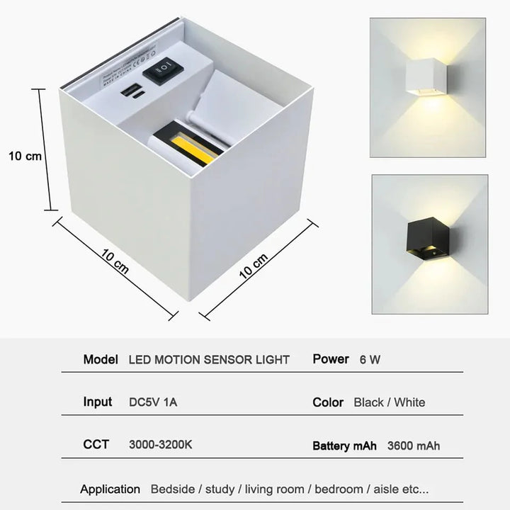 LUMINANCE™ | Intelligente Bewegungsmelder-Wandleuchte