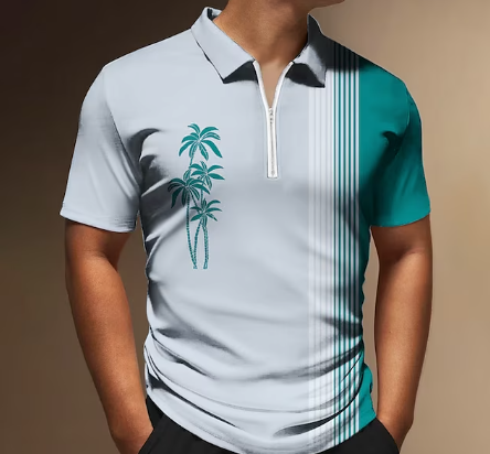 Philippe's™ Reißverschluss Polo Shirt