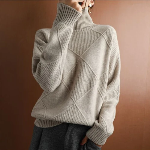 GISELE™ | Warmer Strick Rollkragenpullover