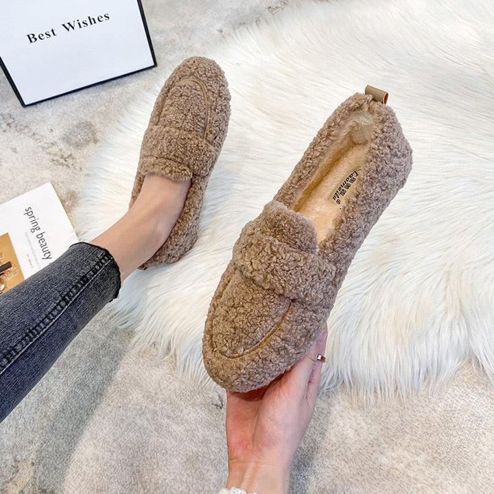 Saros™ | Winter Weiches Plüsch Schlupf auf Loafer Schuhe