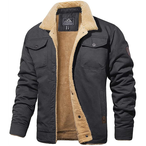 Brandon™ | Sherpa Fleece Bomberjacke