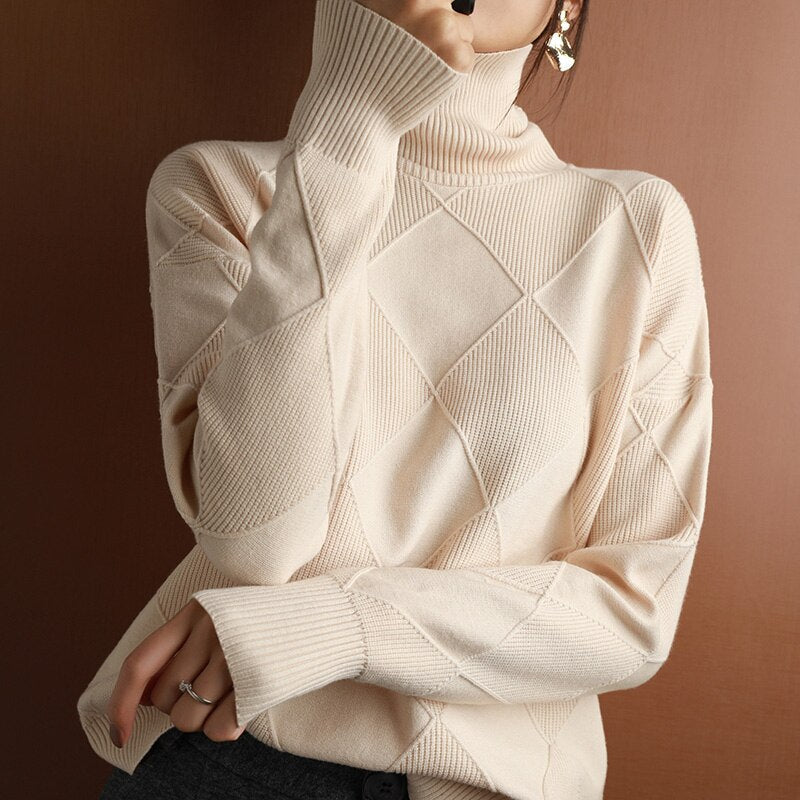 GISELE™ | Warmer Strick Rollkragenpullover